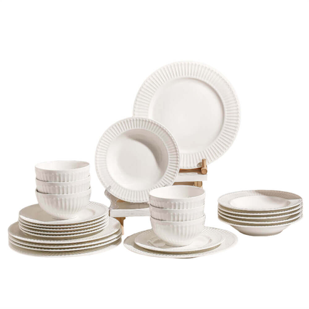 Best White Dinnerware Sets Ceramic for Restaurant