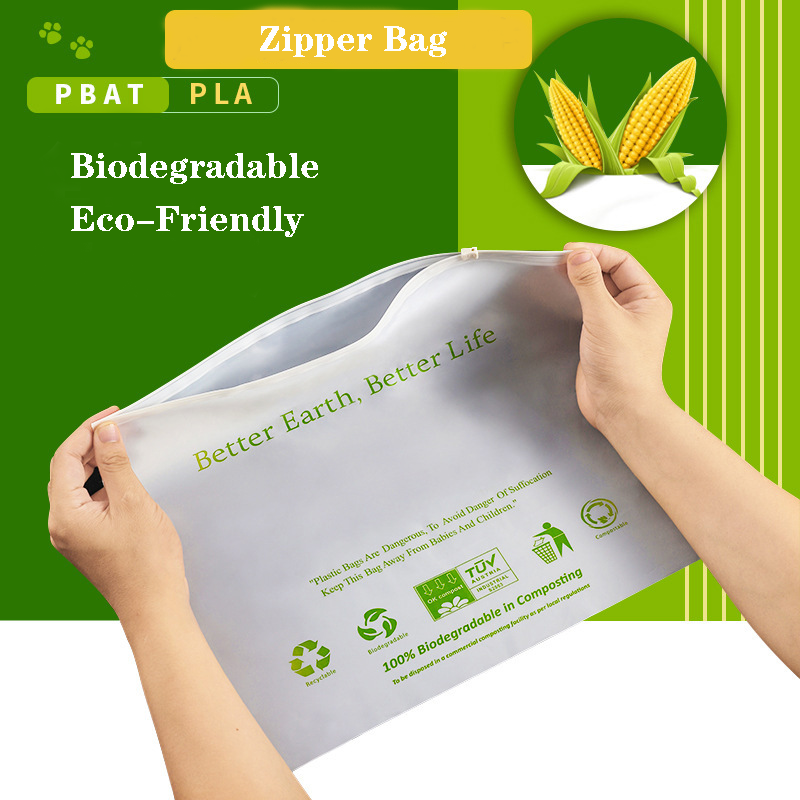 Eco-friendly Zipper Bag Biodegradable Pouch