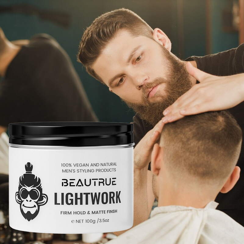 YOUR LOGO 100g Hair Matte Wax Firm Hold Matte Finish Mens Hair Products Premium Water Based All Day Hold Flake-Free Hair Styling