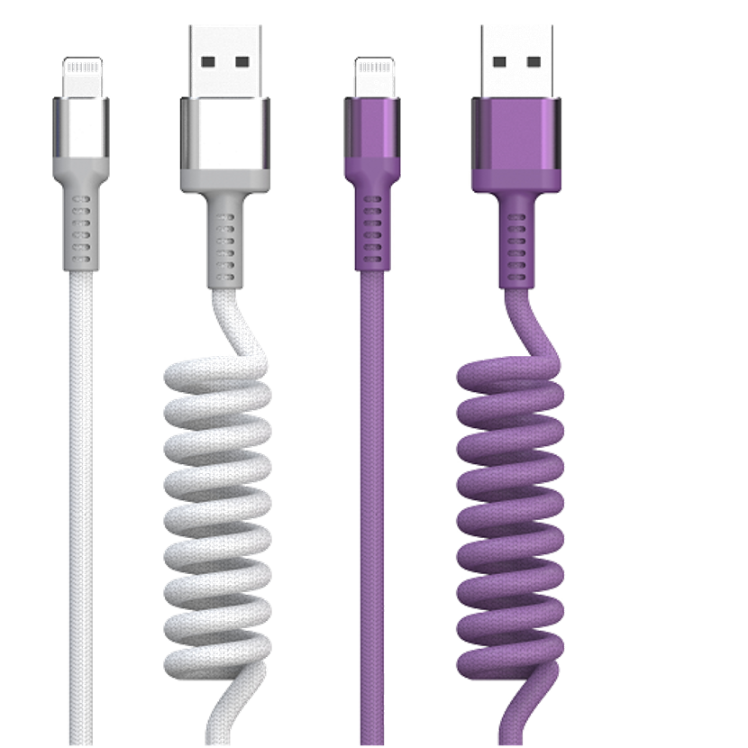 JCX-67 Slingshot weaving data cable USB-LIGHTNING/MICRO/TYPE-C