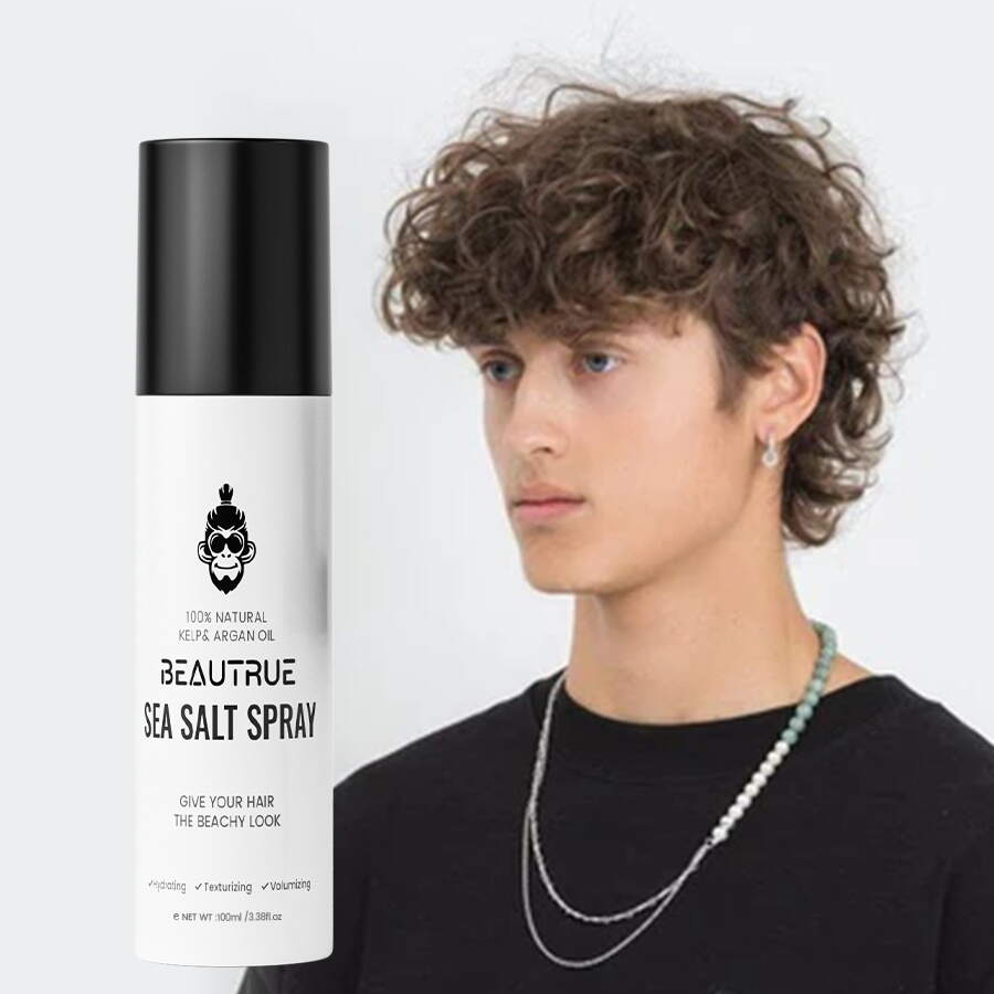 YOUR LOGO Sea Salt Spray for Hair Natural Organic Ingredients Texturing Spray for Men & Women Salt Water Spray Beach Wave Spray