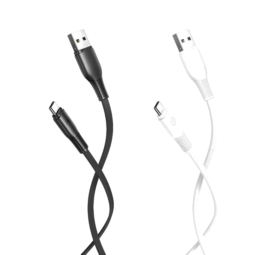 JCX-156 PVCFormed flat wire USB-LIGHTNING/MICRO/TYPE-C