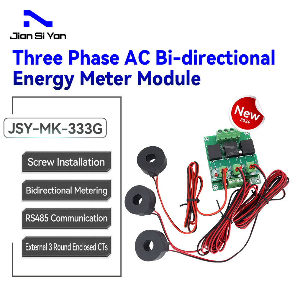 JSY-MK-333 ثلاث طور وحدة عداد الطاقة الكهربائية RS485 TTL Modbus-coopy