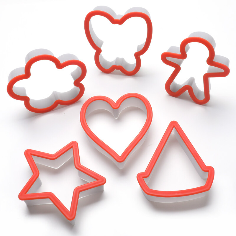 6pcs/set Plastic cookie cutters