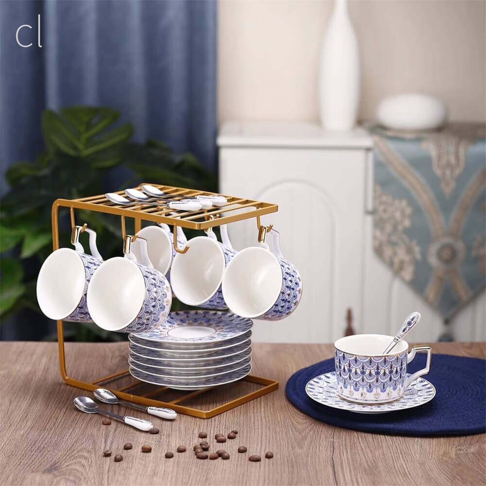 cup and saucer set with stand, fancy tea cups and saucers, tea cup set of 6 price