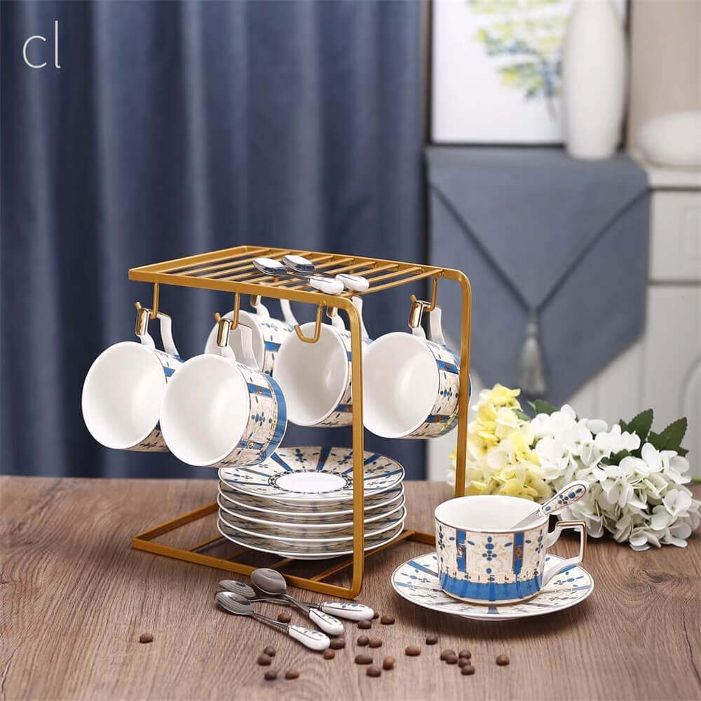 cup and saucer set with stand, fancy tea cups and saucers, tea cup set of 6 price