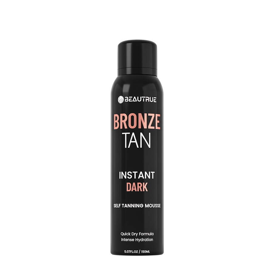 Beautrue Self Tanning Mousse;Self Tanning Mousse;tan mousse;tan foam;self tan foam;sunless taner mousse;natural tan;easy application;nourishing ingredients;sun-kissed glow;streak-free tan;safe tanning;self-tanning product