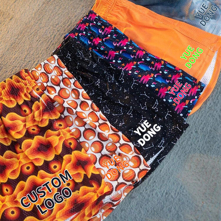 High quality Custom Logo Sports Polyester Casual Summer Mesh Shorts