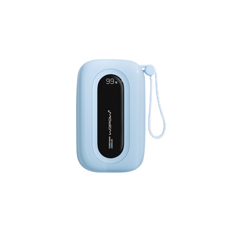 WOPOW SQ37 20000mah power bank with lightning/type-c cable built-in