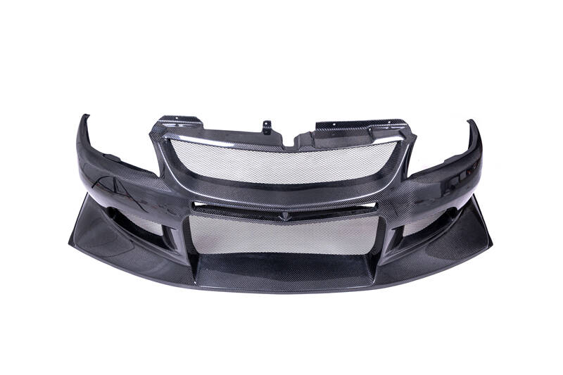 YCE79091CF 2004-2007 Mitsubishi Lancer Evolution 8-9 Voltex Cyber Version Style Front Bumper  CF (1).jpg