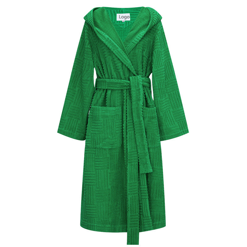 Woman Bathrobe Shower Long Sleeve Robes