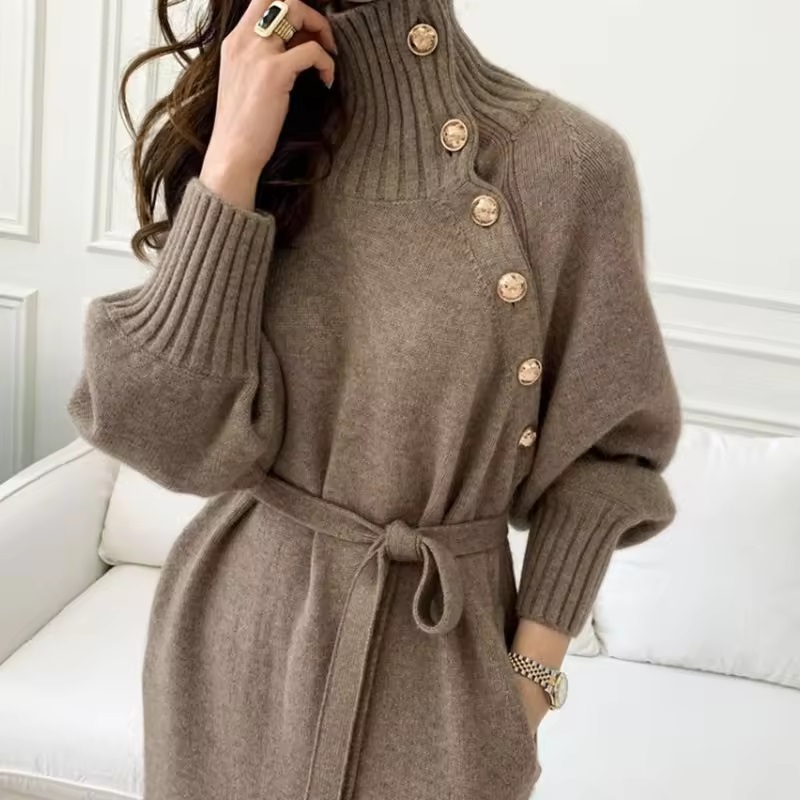 Sweater Casual Long Dress