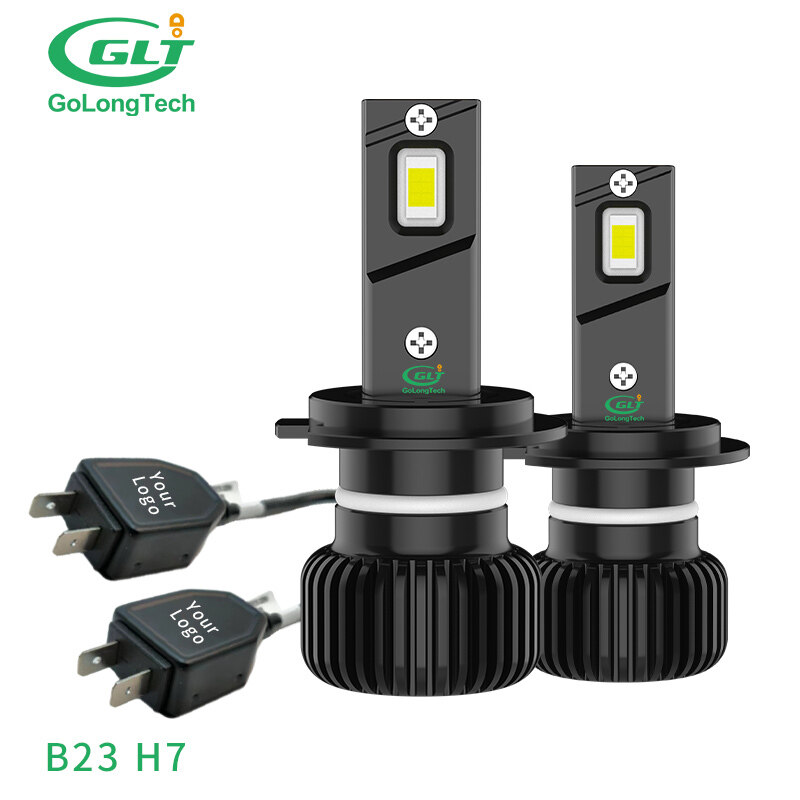 Golongtech b23 led 23w car headlight bulb LED headlight super bright H7 led headlight