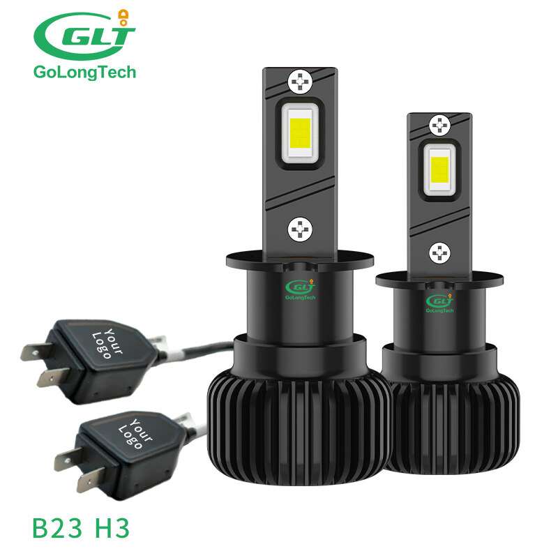 Golongtech b23 led 23w car headlight bulb LED headlight super bright H3 led headlight