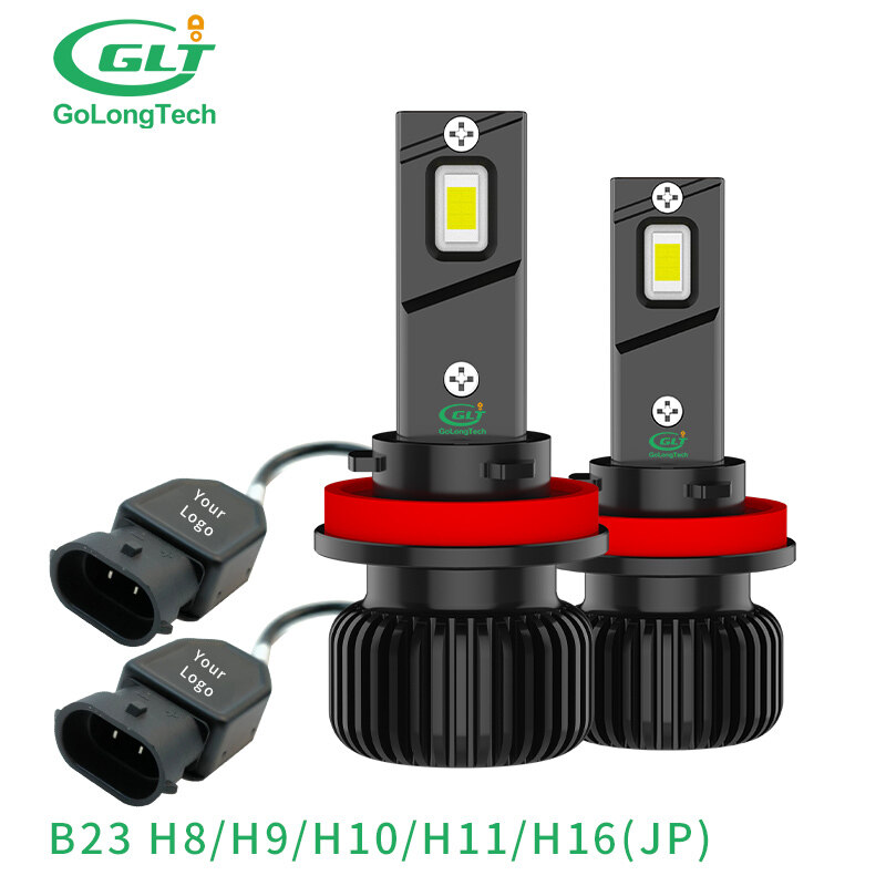 Golongtech b23 led 23w car headlight bulb LED headlight super bright H8/H9/H10/H11/H16 led headlight