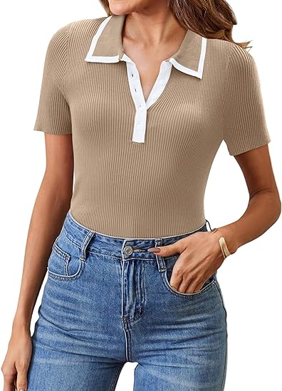 Women Collared Polo Shirt