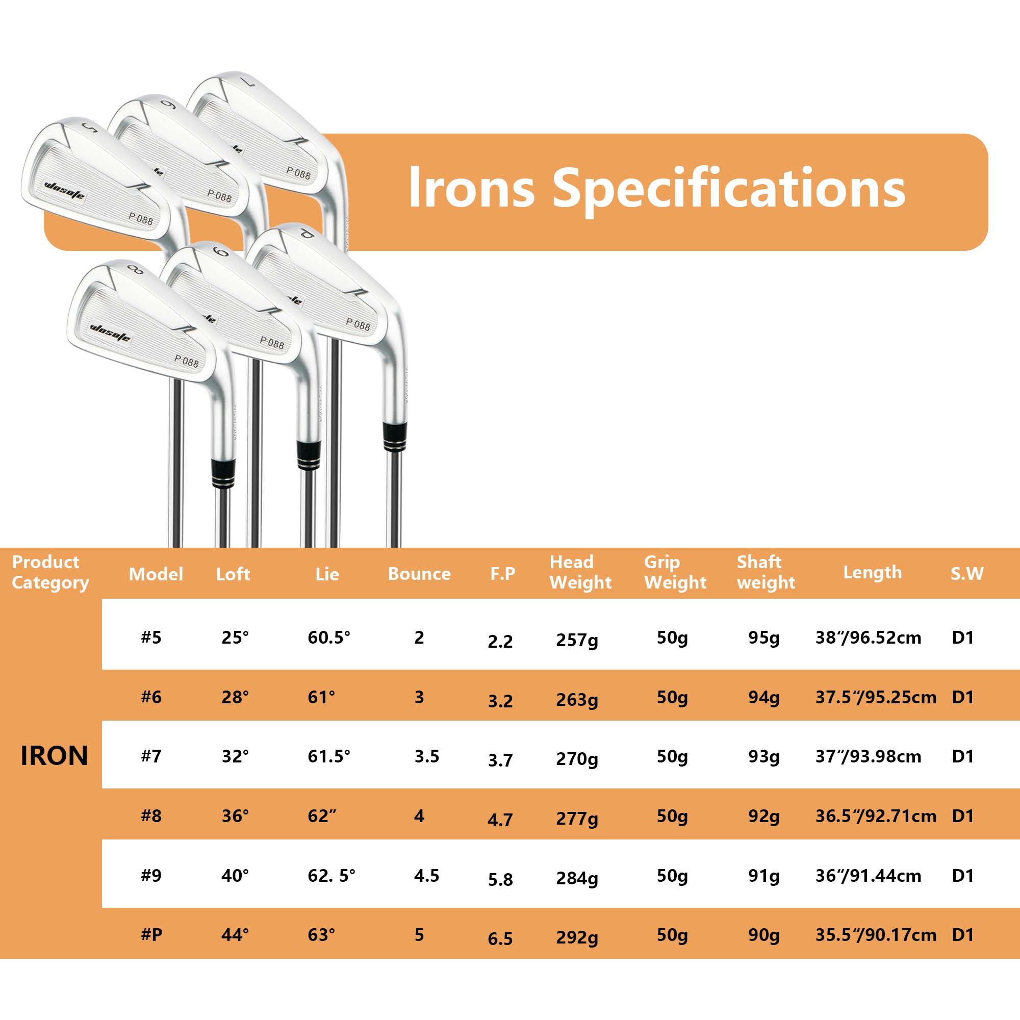 Golf Iron Set, Golf Club, Golf Iron Club