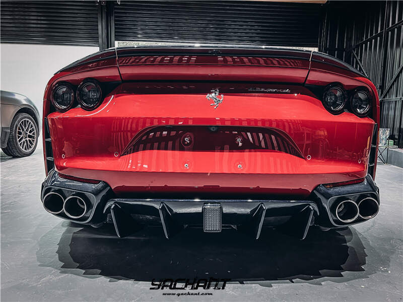 YCFR812004SDCF 2017-2020 Ferrari 812 Superfast MSY Softkit Style Rear Diffuser DCF with Brake Light  (102).jpg