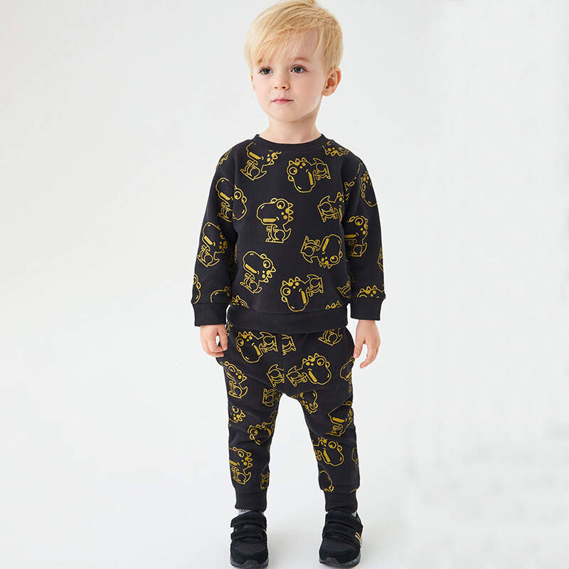 Children's sweatshirt set 100% cotton full printing process