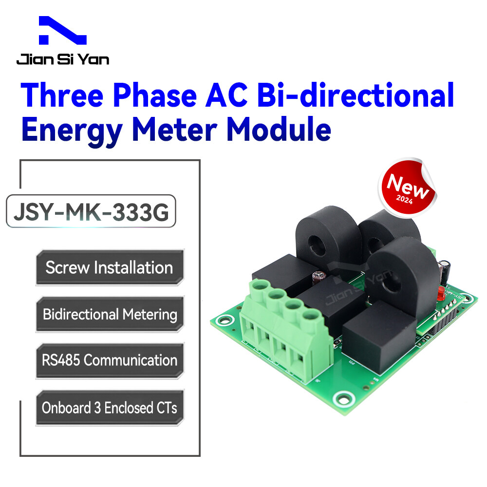 2024 ใหม่ JSY-MK-333G 80A โมดูลพลังงานมิเตอร์พลังงานสามเฟสโมดูล