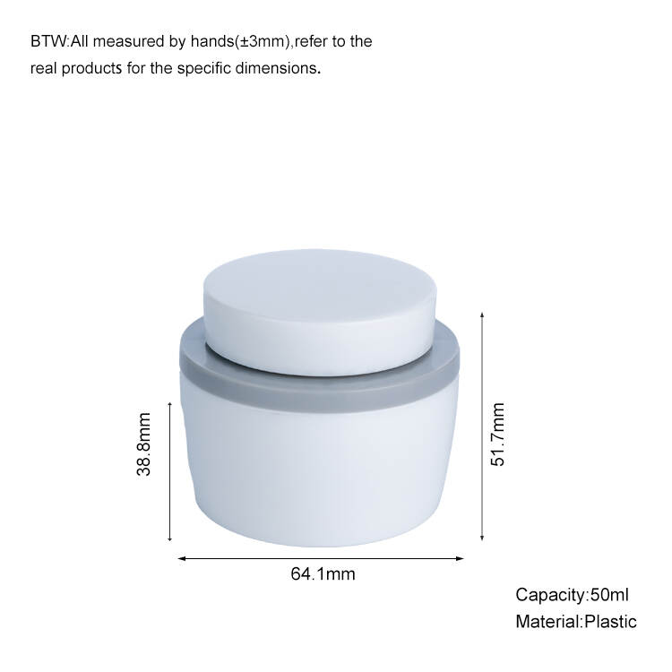 50ml White Plastic Cream Jar, plastic cream jar manufacturer, cosmetic packaging supplier, OEM cream jar factory, China jar vendor, private label cream jar, bulk cosmetic jar wholesale, skincare packaging ODM, custom cream jar, plastic jar exporter