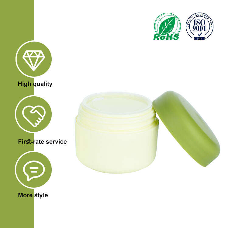 35ml Avocado Green Plastic Cream Jar, dark green cap cream jar, cosmetic jar manufacturer, plastic jar supplier, skincare packaging factory, OEM cream jar, China plastic jar vendor, private label cosmetic jar, bulk skincare jar wholesale, custom cosmetic container, ODM cream jar, sustainable plastic jar exporter