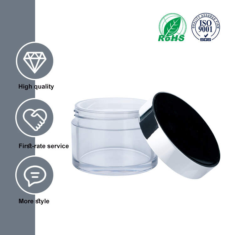 CJ010 100ml Transparent Cream Jar, vacuum cream jar, bright silver cap jar, cosmetic jar manufacturer, plastic jar supplier, skincare packaging factory, OEM cream jar, China plastic jar vendor, private label cream jar, bulk cosmetic jar wholesale, custom vacuum jar, ODM airless jar, plastic jar exporter