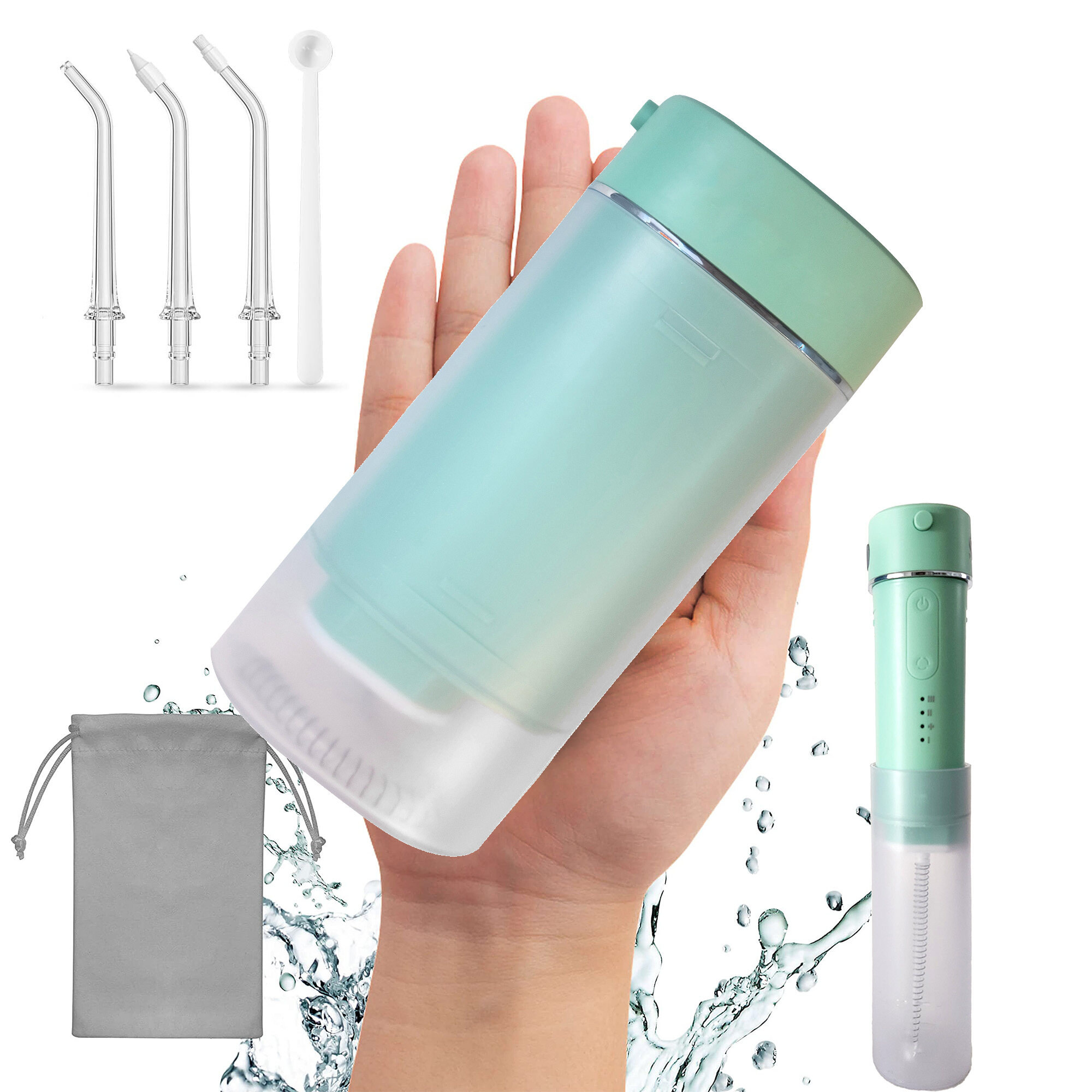 Partihandel Fabrikselektrolytisk ozongenerator Electric Water Flossser Förhindrar Tooth Radda Oral Irrigator Ozone Water Flosser-Copy