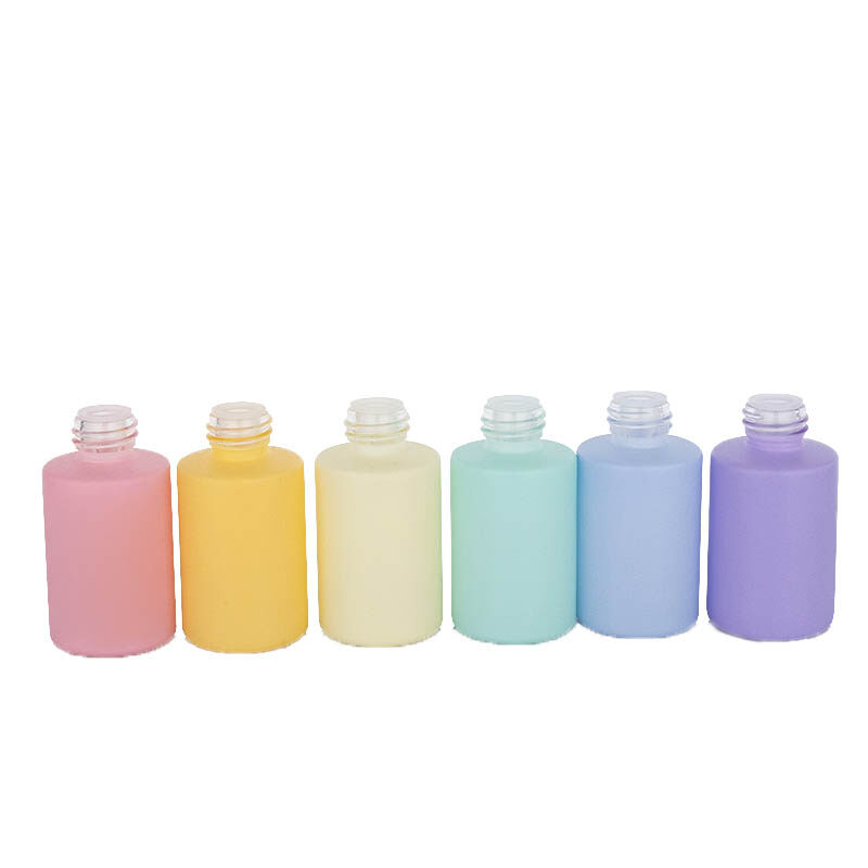 30ml Colored Frosted Glass Essential Oil Bottle with Colored Dropper