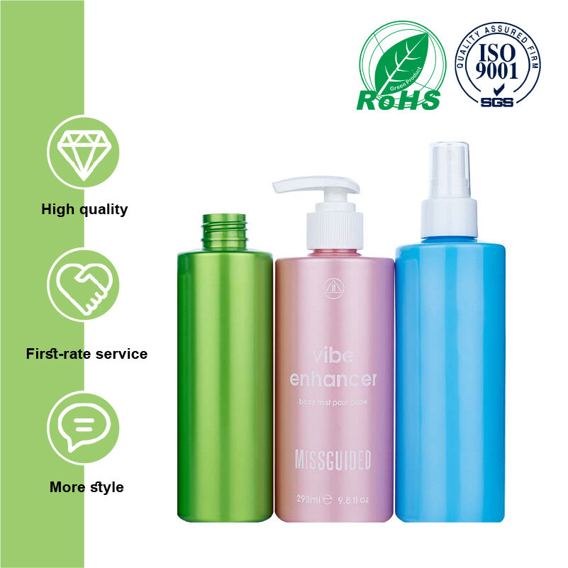 100/150/200/250/290ml Customizable Colors Bottle Spray Nozzles Plastic Spary Bottle