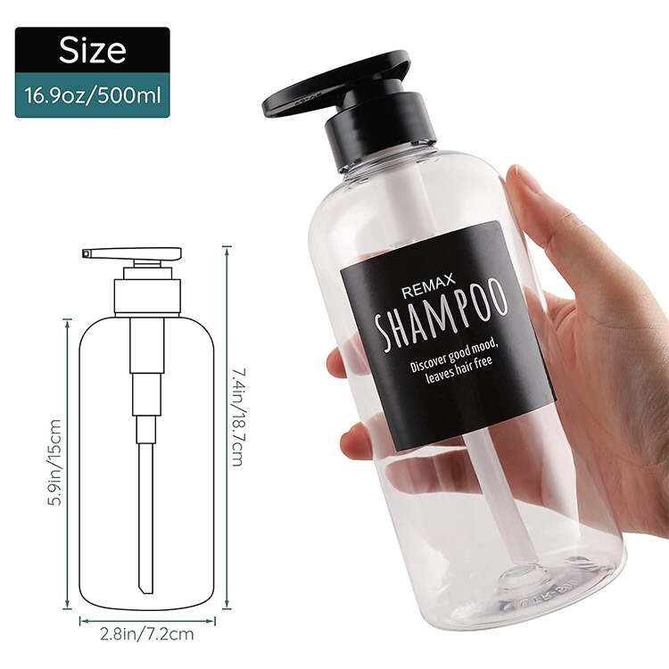 500ml Clear Plastic Lotion Bottle Manufacturer,Customised New Design 500ml Clear Plastic Lotion Bottle
