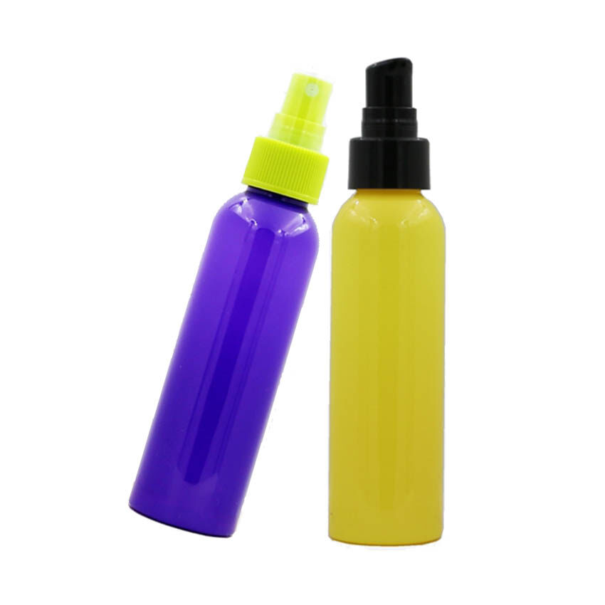 160ml Purple/Yellow Bottle customized Spray Nozzles Plastic Spary Bottle