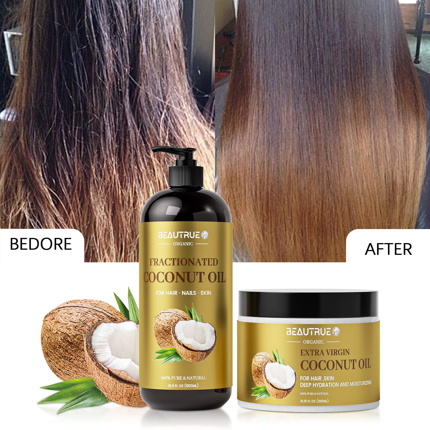 Coconut Oil Shampoo and Hair Mask;shampoo,conditioner,shampoo set;coconut oil shampoo;moisturize shampoo