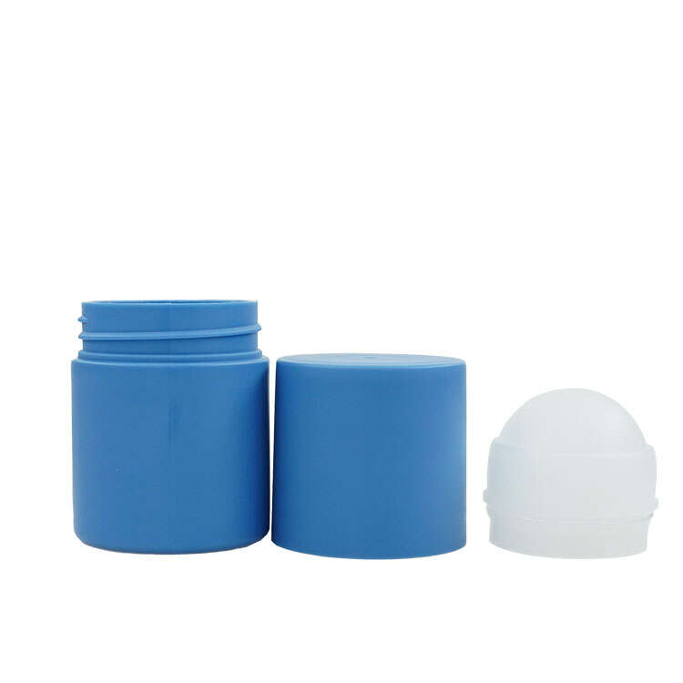 50ml 3 oz Deodorant Plastic Roll-On Bottle, Blue Roll-On Bottle Essential Oil Available Factory