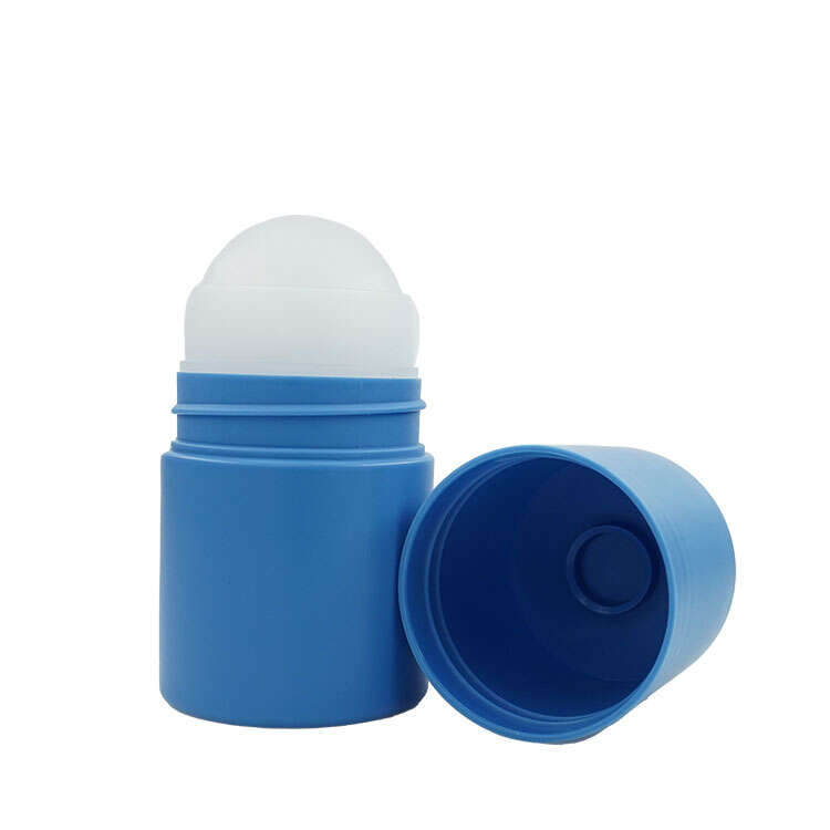 50ml 3 oz Deodorant Plastic Roll-On Bottle, Blue Roll-On Bottle Essential Oil Available Factory