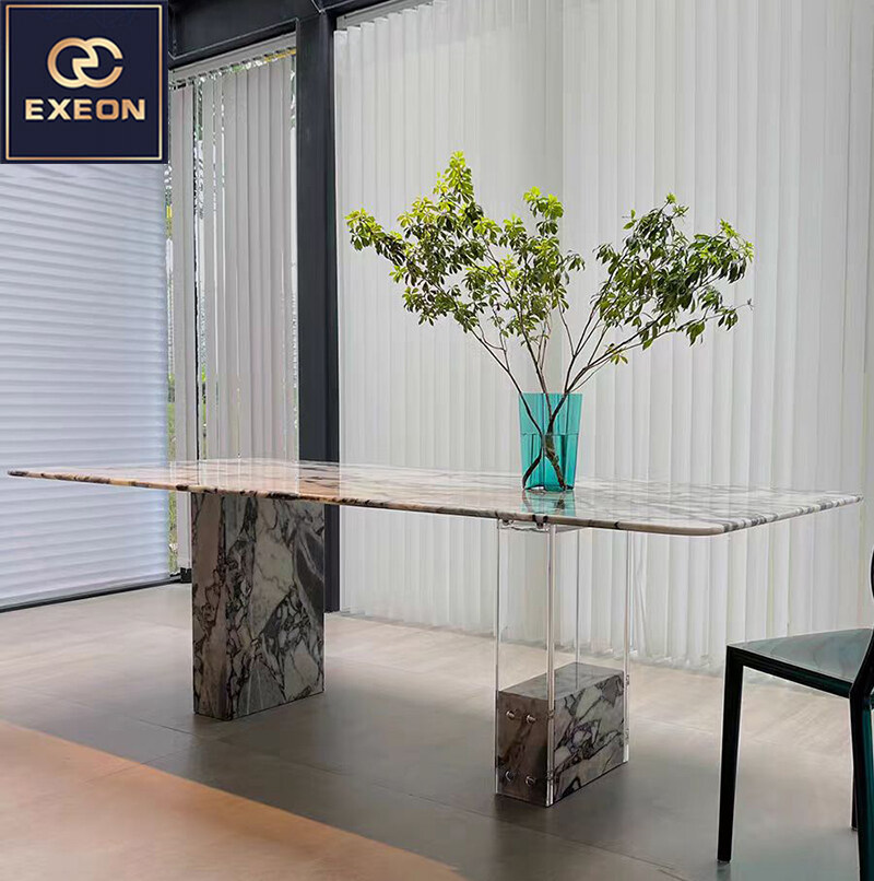 Modern light luxury luxury luxury marble dining table
