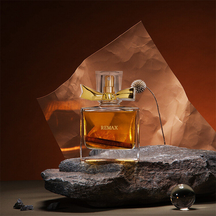 50ml Clear Glass Golden Bow Perfume Bottle