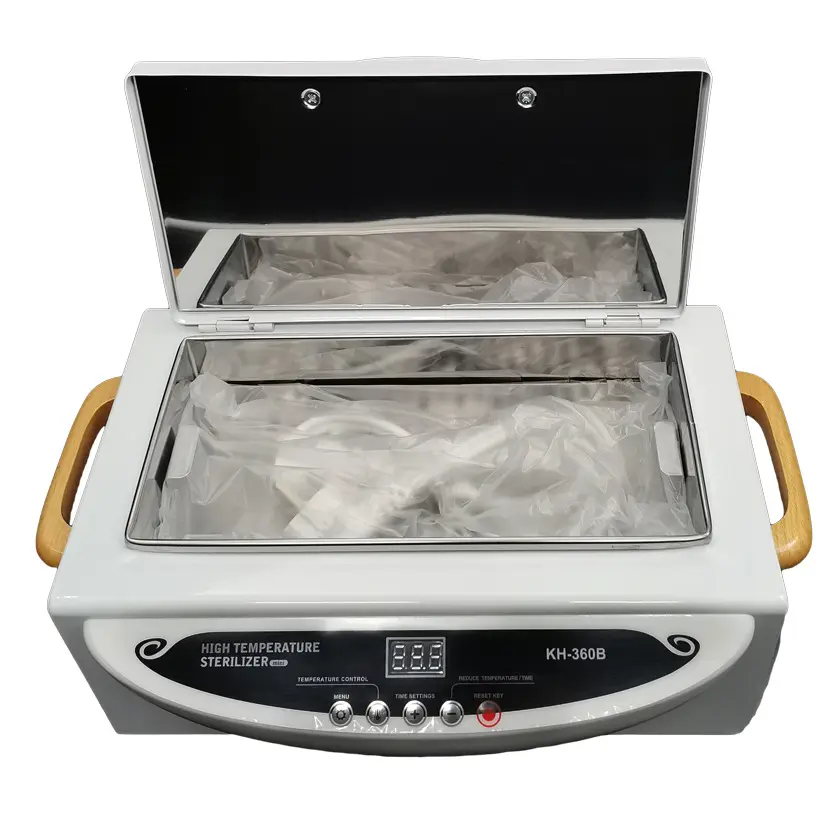 nail Sterilizer Salon Equipment KH-360B Heat Sterilizer 300W Disinfection Box Clean And Disinfect Nail Tools