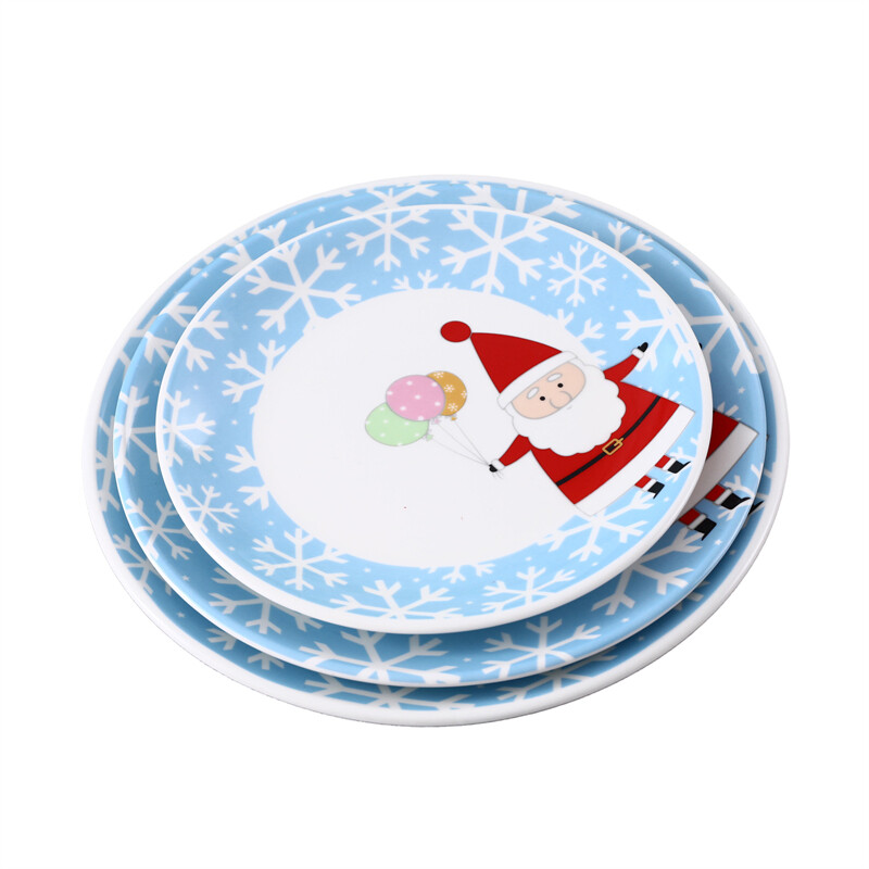 blue pattern plates, christmas plates set, dinner plate bowls