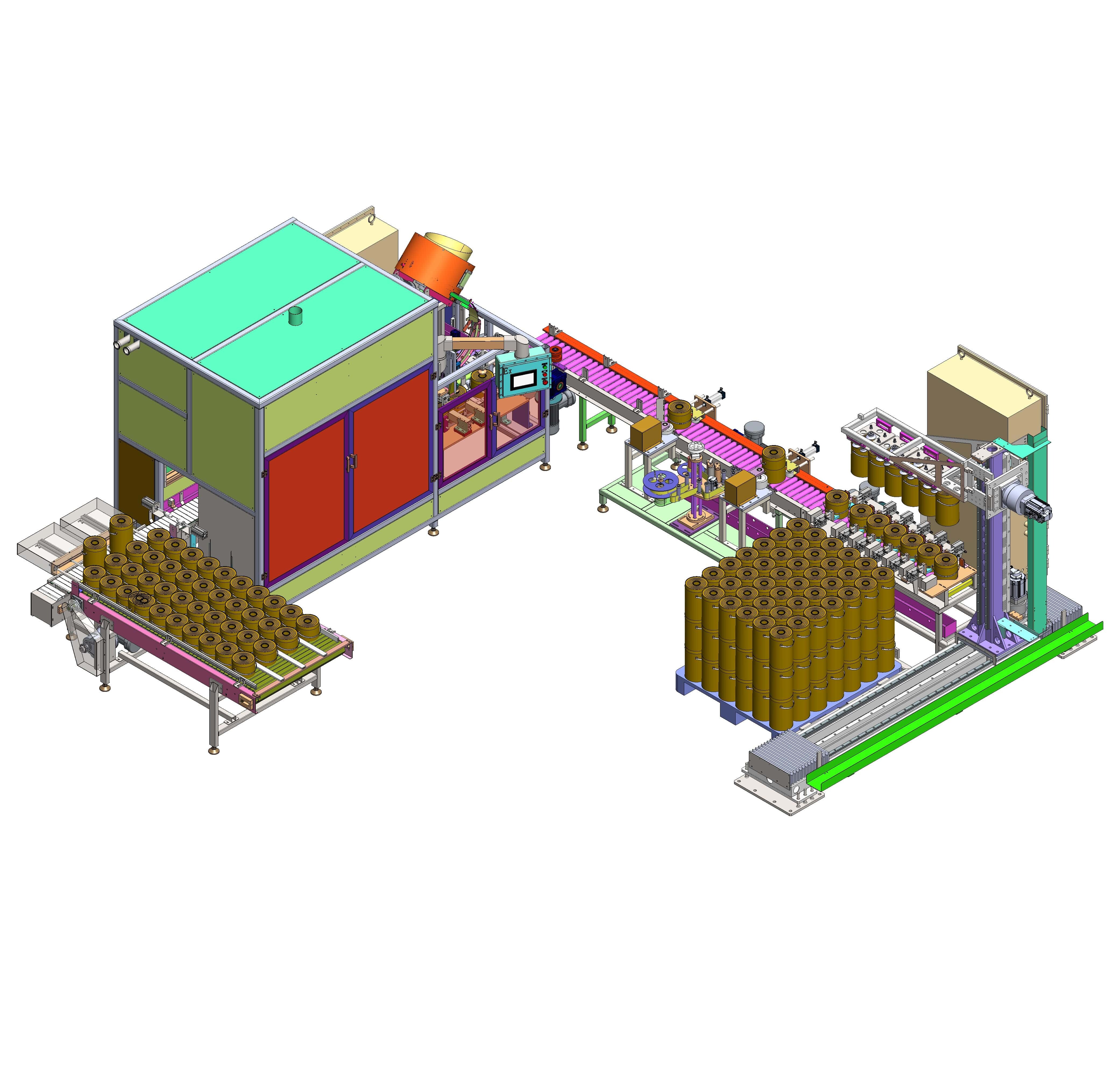 automatic filling production line for paint ink coating