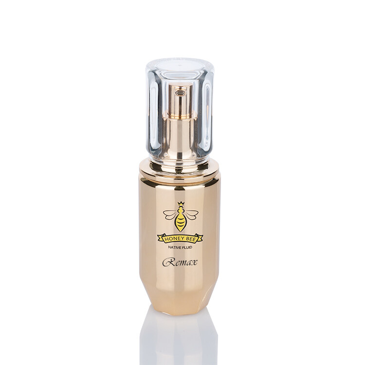 New style gold coloured lotion bottle can be used for lotion liquid filling.