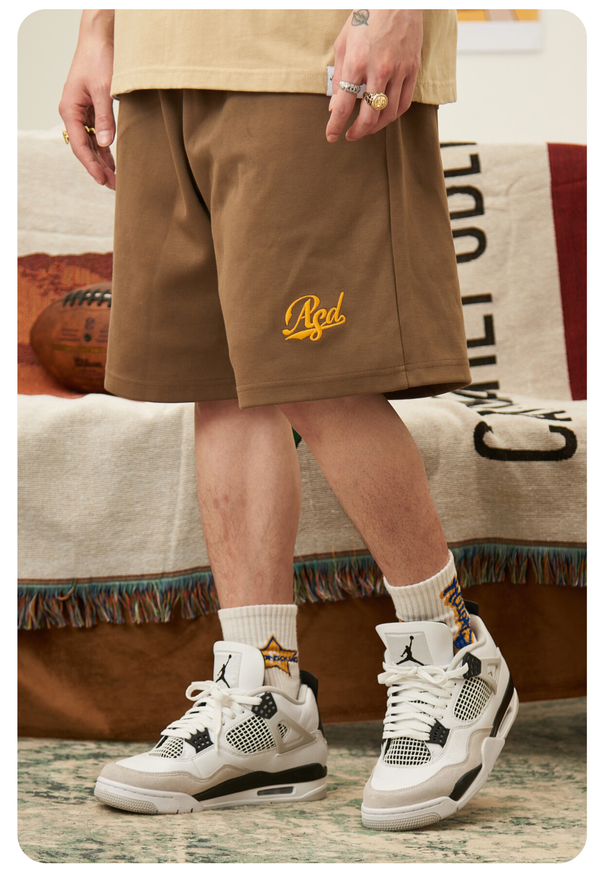 Custom Embroidery Logo Cargo Shorts Pants