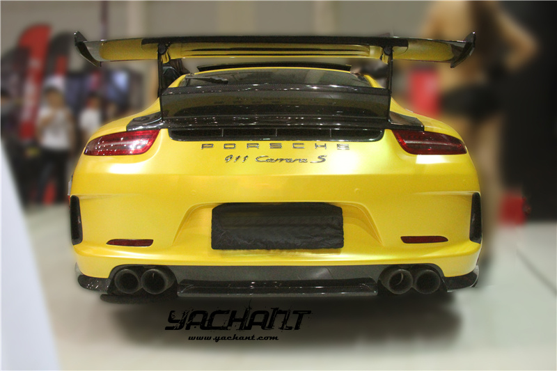 YCPCCRR066SPCF 2012-2015 Porsche 911 991.1 Carrera & S GT3-RS-Style FRP Rear Bumper w Vorsteiner Style CF Diffuser (105).jpg