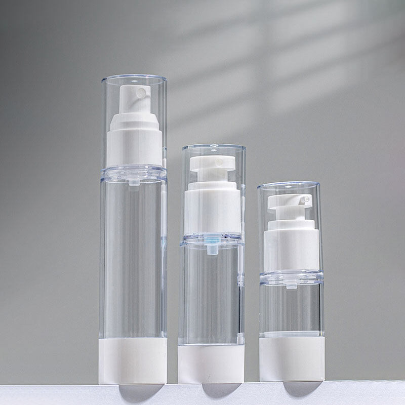 Cosmetic Container Transparent Plastic Vacuum Bottle-copy