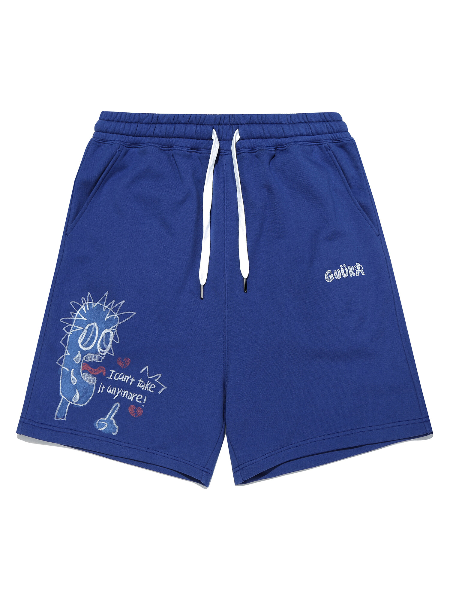 Custom Logo Drawstring Men Sweat Shorts