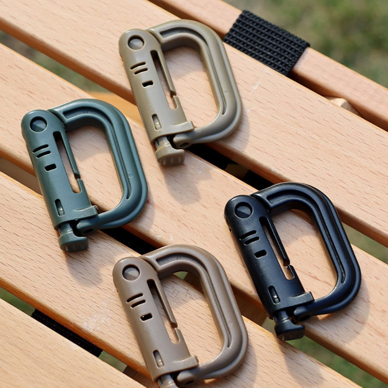 Plastic steel buckle Safety buckle Quick hanging auxiliary press tactical durable climbing buckle new backpack hook
