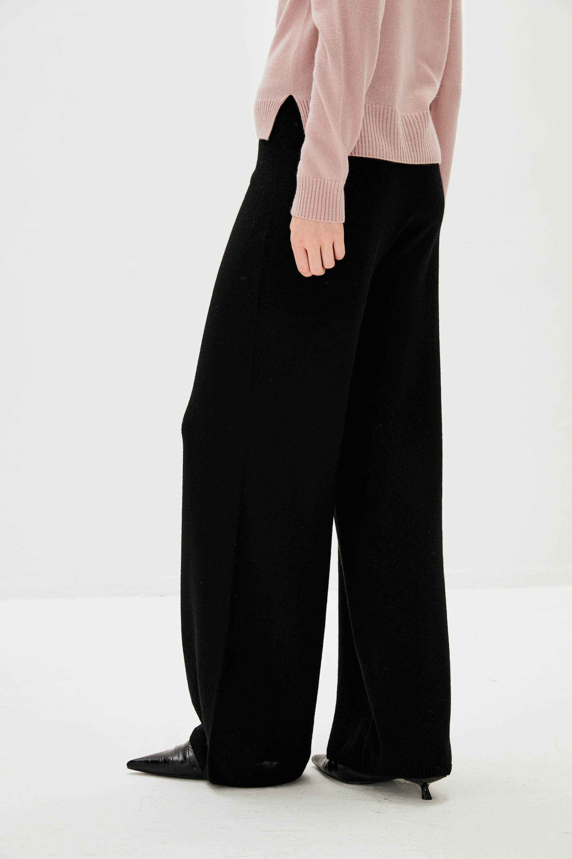 Pants,Cashmere Pants,Cable Rib Knit Pants