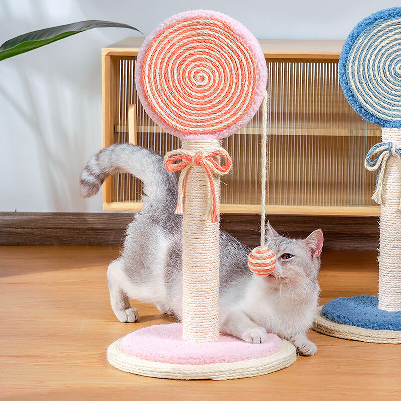 Sisal cat climbing post, cat scratching pole, cat scratching board, cat toy