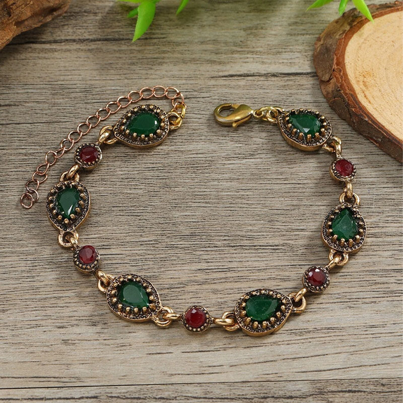 Water-drop Gemstone Decor Bracelet