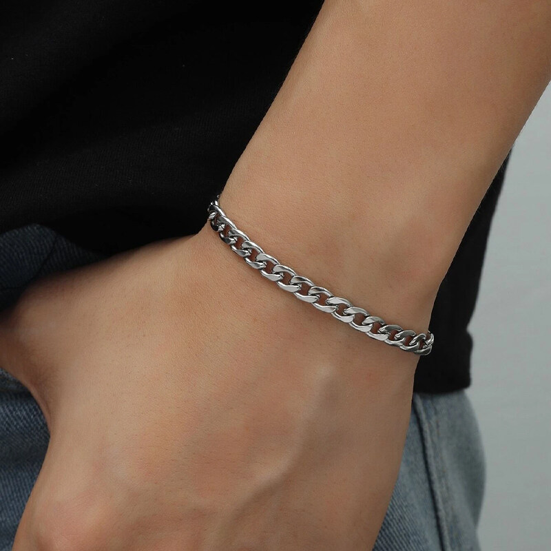 Men Minimalist Chain Bracelet